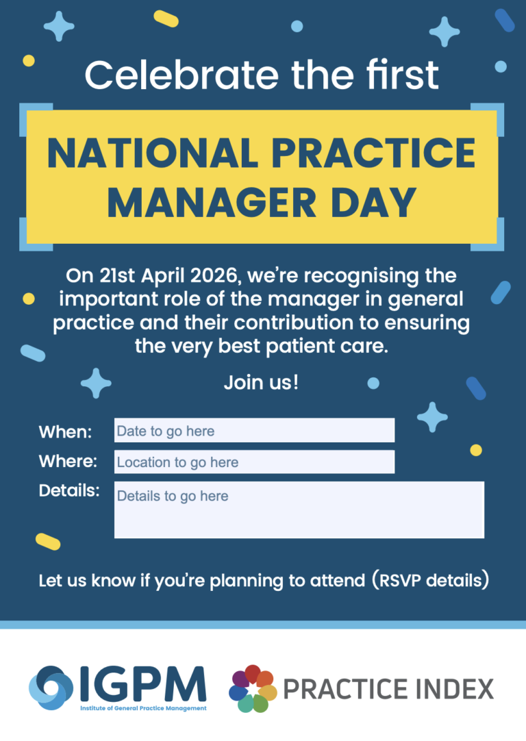 Practice Manager Mark Ruck National Practice Manager Day Poster – IGPM